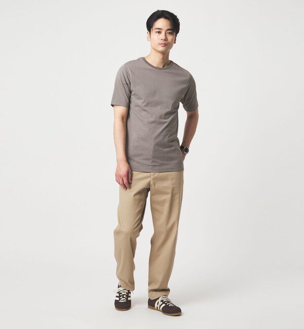 UNITED ARROWS green label relaxing「LONG FIBER COTTON ボーダー クルーネック 半袖 Tシャツ」|Tシャツ・カットソー|