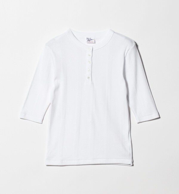 UNITED ARROWS green label relaxing「＜Robert P. Miller＞ヘンリーネック 5分袖 プルオーバー カットソー」|Tシャツ・カットソー|WHITE
