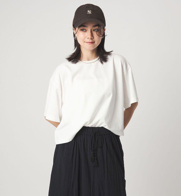 UNITED ARROWS green label relaxing「＜CHIHIRO HYODO&times;green label relaxing＞クロップド ワイド Tシャツ」|Tシャツ・カットソー|