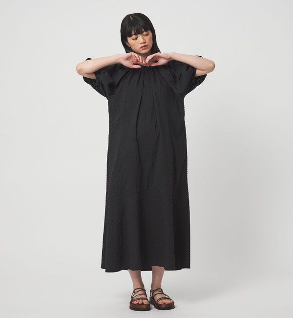 EMMEL REFINES「＜EMMEL REFINES＞EM  パフスリーブ キリカエ ワンピース」|ワンピース|