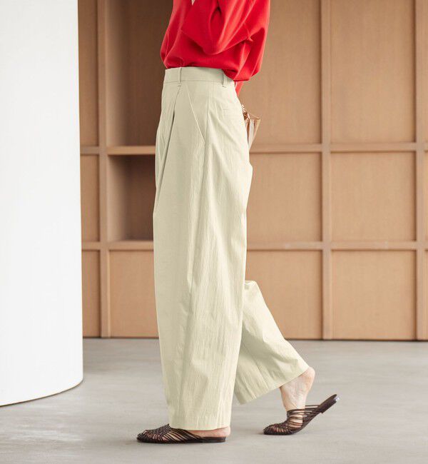 BEAUTY&YOUTH UNITED ARROWS「タックカーブパンツ ウォッシャブル 接触冷感」|その他|