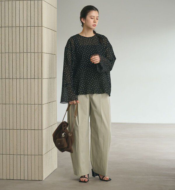 BEAUTY&YOUTH UNITED ARROWS「タックカーブパンツ ウォッシャブル 接触冷感」|その他|