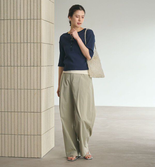 BEAUTY&YOUTH UNITED ARROWS「タックカーブパンツ ウォッシャブル 接触冷感」|その他|