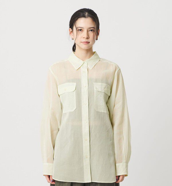 BEAUTY&YOUTH UNITED ARROWS「コットン シアー ワーク シャツ」|シャツ・ブラウス|