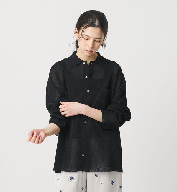 BEAUTY&YOUTH UNITED ARROWS「ミラノリブ シャツカーディガン ウォッシャブル」|カーディガン|