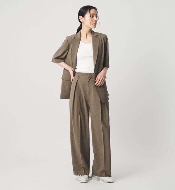 BEAUTY&YOUTH UNITED ARROWS「2タック ワイドパンツ 吸水速乾 防シワ ウォッシャブル」|その他|