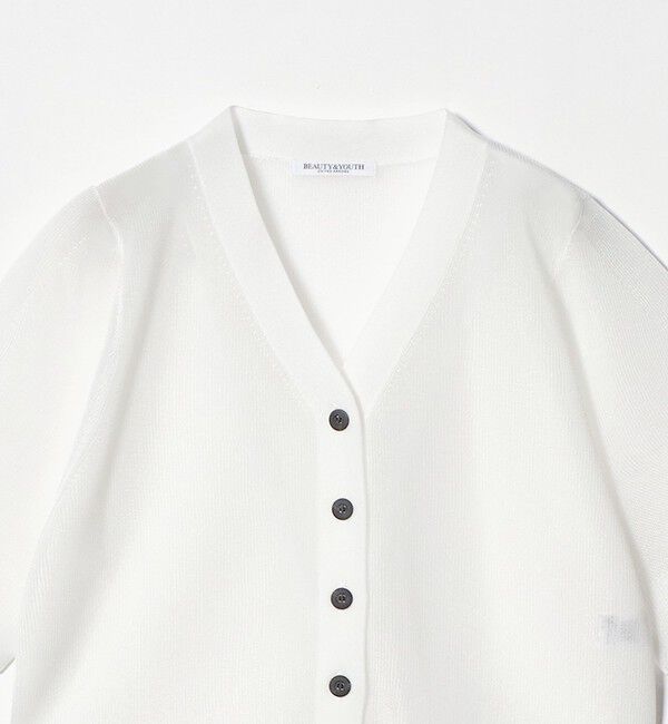 BEAUTY&YOUTH UNITED ARROWS「Vネック 畦ニット カーディガン ウォッシャブル」|カーディガン|