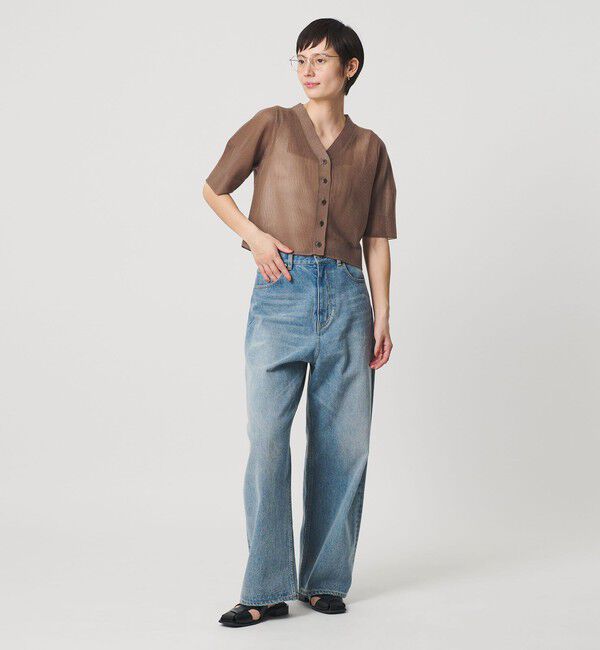 BEAUTY&YOUTH UNITED ARROWS「Vネック 畦ニット カーディガン ウォッシャブル」|カーディガン|MD.BROWN