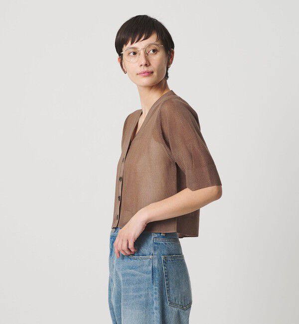 BEAUTY&YOUTH UNITED ARROWS「Vネック 畦ニット カーディガン ウォッシャブル」|カーディガン|