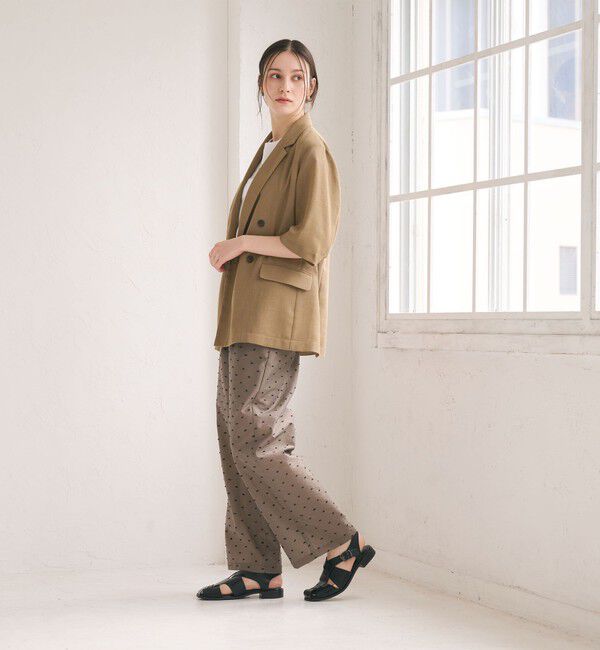 BEAUTY&YOUTH UNITED ARROWS「ポリエステル メッシュ ハーフスリーブ ジャケット ウォッシャブル」|テーラードジャケット|