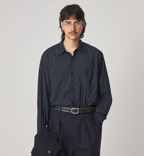 STEVEN ALAN「＜Steven Alan エアリーナイロン レギュラーカラー シャツ LOOSE」|シャツ・ブラウス|