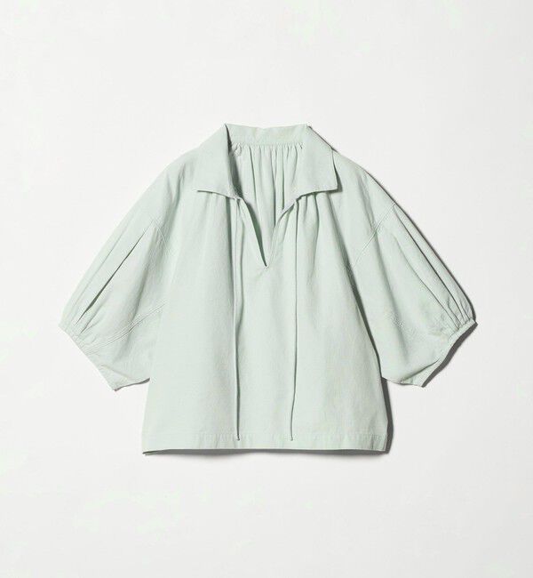 BEAUTY&YOUTH UNITED ARROWS「コットン麻 スキッパー チュニック ウォッシャブル」|チュニック|LIME