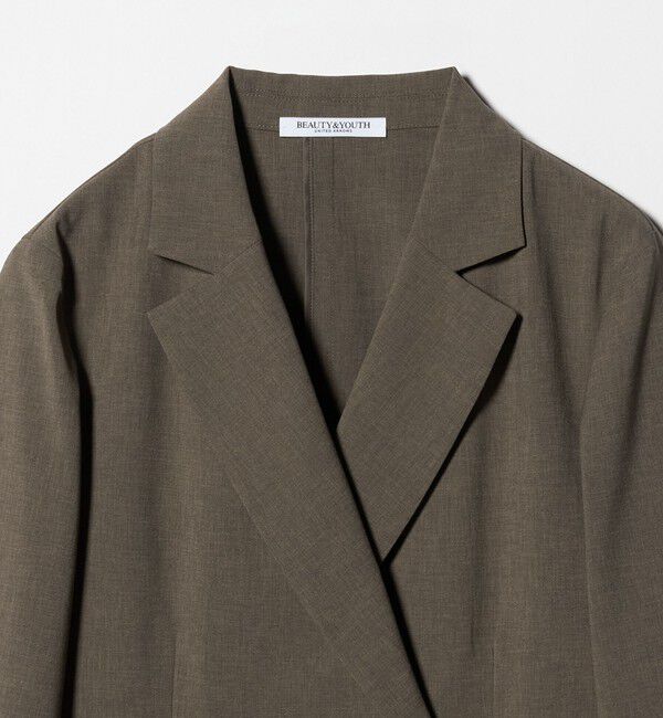 BEAUTY&YOUTH UNITED ARROWS「ポリエステル ダブルジャケット 吸水速乾 防シワ ウォッシャブル」|テーラードジャケット|