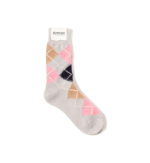 BEAMSBOY「シャギー アーガイル ソックス」|ソックス|GREY