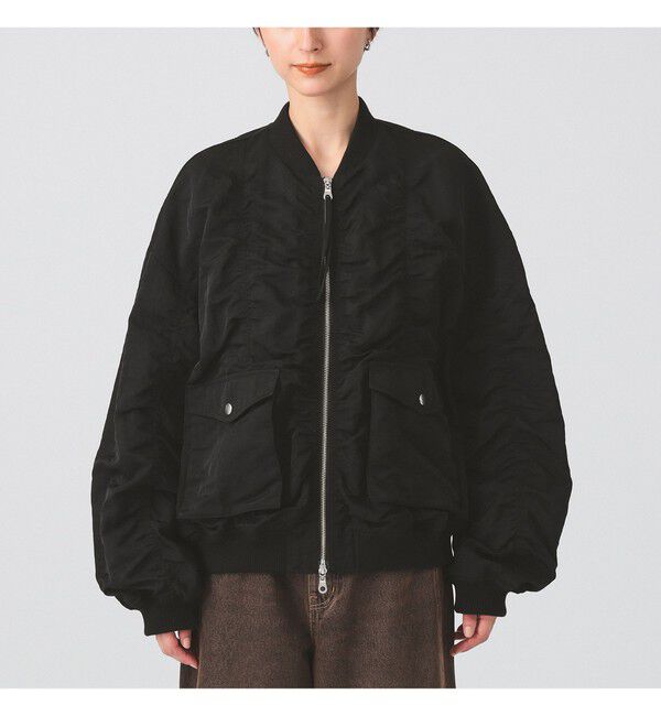 Ray BEAMS 「シャーリング MA-1 ブルゾン」|ブルゾン・スタジャン|