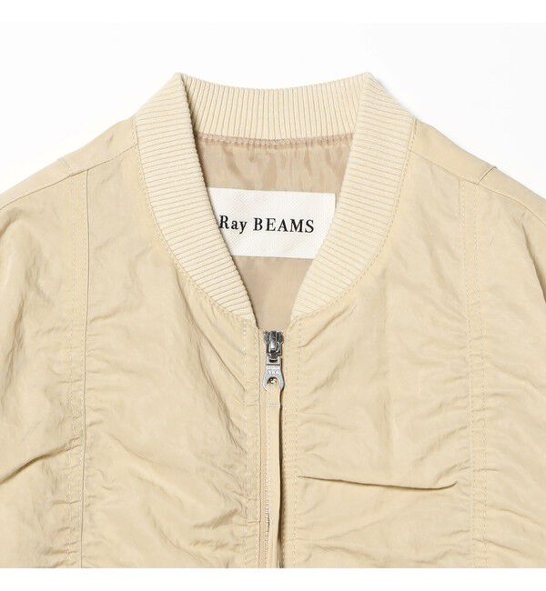 Ray BEAMS 「シャーリング MA-1 ブルゾン」|ブルゾン・スタジャン|