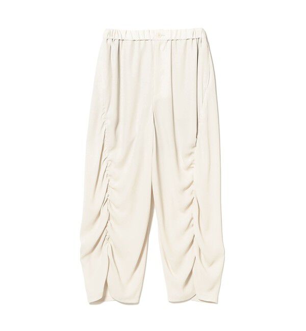 BEAMSBOY「maturely / リサイクル アムンゼン シャーリング アンド スリット パンツ」|チノ|