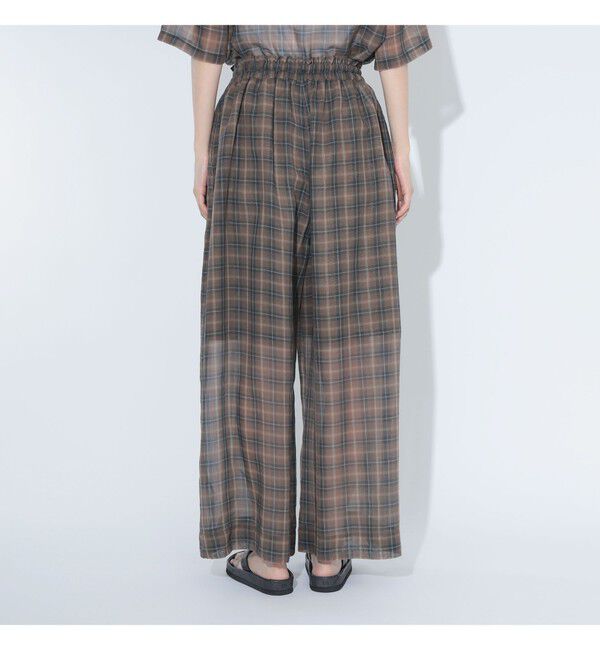 BEAMSBOY「maturely / ボイル チェック ワイド イージー」|チノ|