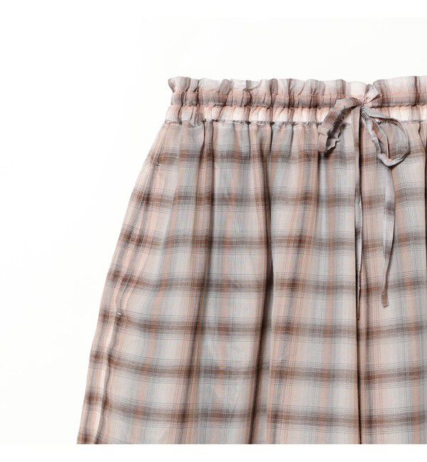 BEAMSBOY「maturely / ボイル チェック ワイド イージー」|チノ|