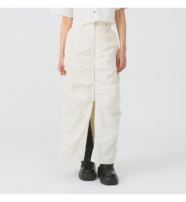 Ray BEAMS 「フロント ジップ タイトスカート」|スカート|OFF_WHITE