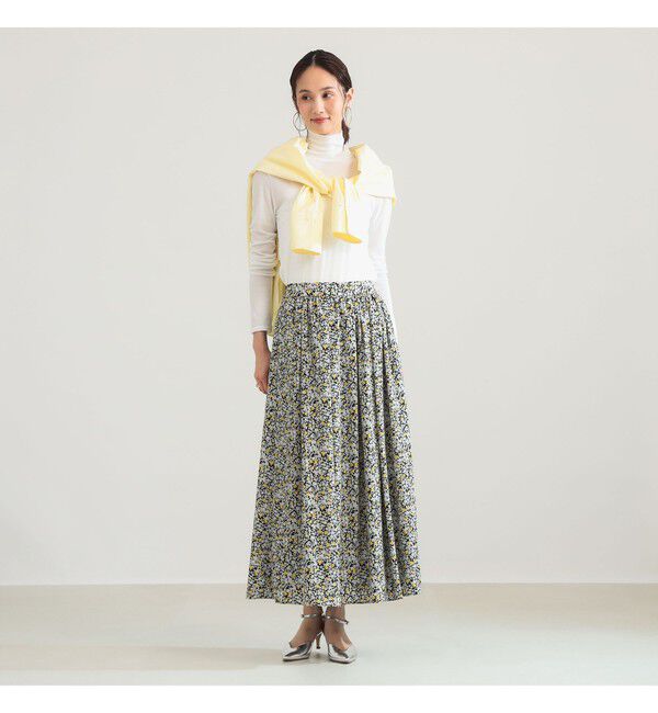 Demi-Luxe BEAMS 「プチフラワー プリント スカート」|スカート|