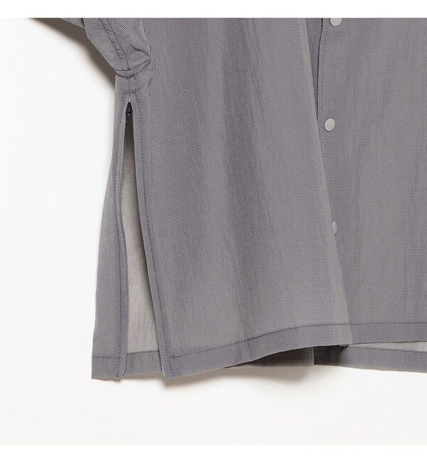 BEAMS「ショートレングス シアー コーチシャツ【ワイドショートフィット】」|シャツ・ブラウス|