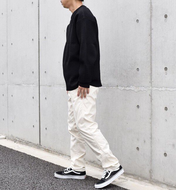 SHIPS any「SHIPS any: 〈手洗い可能〉ワッフル コンビ デザイン クルーネック ニット◇」|その他|