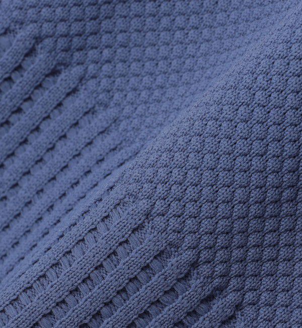 SHIPS any「SHIPS any: 〈手洗い可能〉ワッフル コンビ デザイン クルーネック ニット◇」|その他|