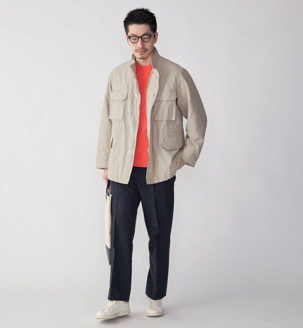 SHIPS「SHIPS: ライト ナイロン 中綿 M-65 ミリタリー ブルゾン」|ミリタリージャケット|