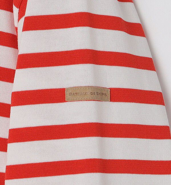 SHIPS「BATEAUX DE SHIPS: スーピマコットン 18ゲージ ボーダー クルーネック ニット」|ニット・セーター|