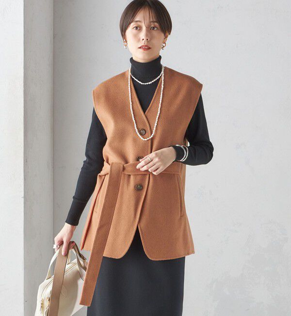 SHIPS for women「配色 リバー ジレ」|ベスト・ジレ|