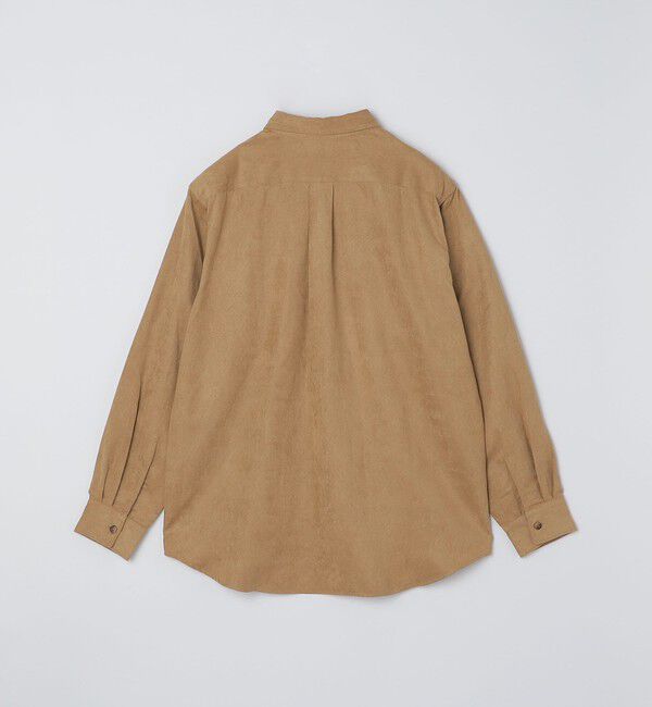 SHIPS「BENCH MARKING SHIRT: レギュラーカラー ポリエステル フェイクスエード シャツ」|シャツ・ブラウス|