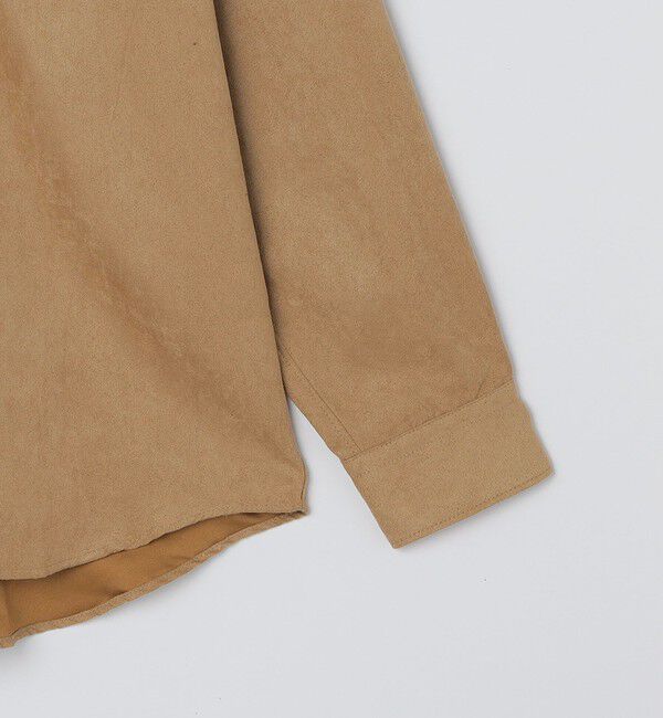 SHIPS「BENCH MARKING SHIRT: レギュラーカラー ポリエステル フェイクスエード シャツ」|シャツ・ブラウス|