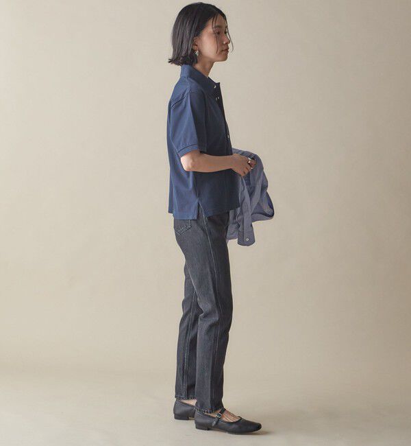 SHIPS for women「SHIPS NINE CASE:ナロー デニム（ブラック）」|デニム|