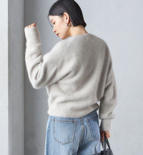 SHIPS for women「〈手洗い可能〉ビジュー FOX クルーネック プルオーバー」|ニット・セーター|