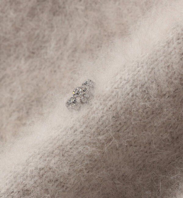 SHIPS for women「〈手洗い可能〉ビジュー FOX クルーネック プルオーバー」|ニット・セーター|