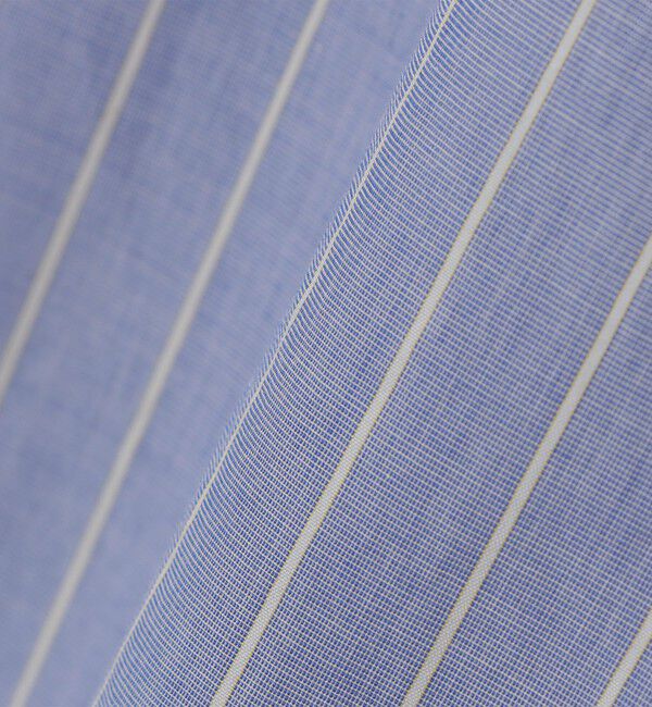 SHIPS「SHIPS: 100S バンドカラー ストライプ シャツ」|シャツ・ブラウス|