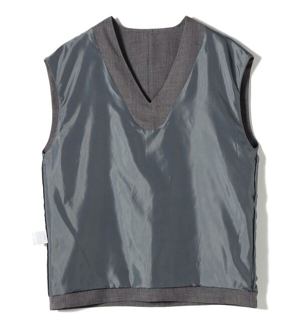 SHIPS Colors 「SHIPS Colors:〈手洗い可能〉ウーステッドライク Vネック ベスト(セットアップ対応可能)」|ベスト・ジレ|