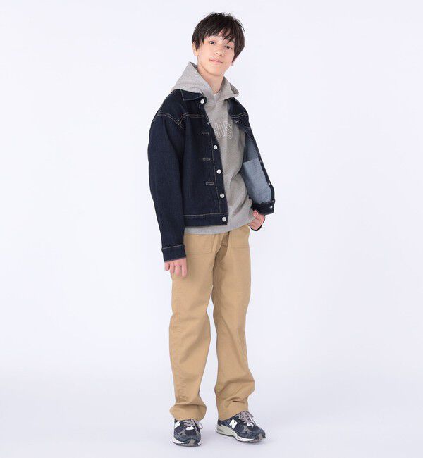 SHIPS KIDS「SHIPS KIDS:140～160m / ヴィンテージ ライク インディゴ デニム ジャケット」|デニムジャケット|