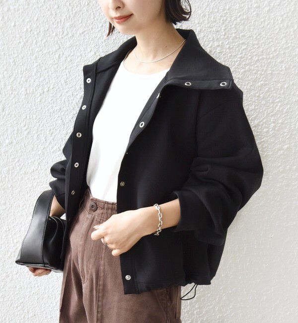 SHIPS for women「【WEB限定】〈手洗い可能〉裾 ドロスト ダンボール スナップ ボタン カーディガン」|カーディガン|