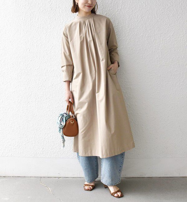 SHIPS any「SHIPS any:〈洗濯機可能〉タイプライター ボウタイ リボン シャツ ワンピース」|ワンピース|