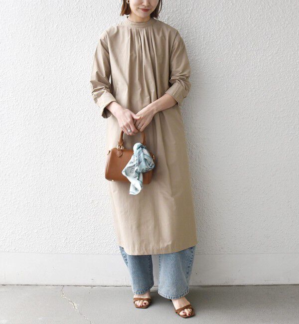 SHIPS any「SHIPS any:〈洗濯機可能〉タイプライター ボウタイ リボン シャツ ワンピース」|ワンピース|