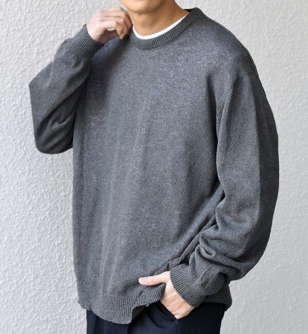 SHIPS any「SHIPS any: 〈手洗い可能〉JAPAN MADE ペーパーヤーン ハイゲージ クルーネック ニット◇」|ニット・セーター|