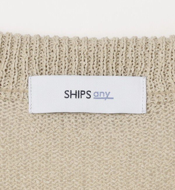 SHIPS any「SHIPS any: 〈手洗い可能〉JAPAN MADE ペーパーヤーン ハイゲージ クルーネック ニット◇」|ニット・セーター|