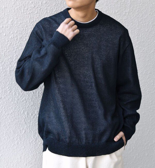 SHIPS any「SHIPS any: 〈手洗い可能〉JAPAN MADE ペーパーヤーン ハイゲージ クルーネック ニット◇」|ニット・セーター|