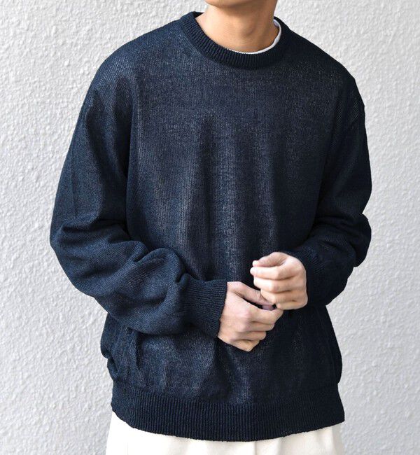 SHIPS any「SHIPS any: 〈手洗い可能〉JAPAN MADE ペーパーヤーン ハイゲージ クルーネック ニット◇」|ニット・セーター|