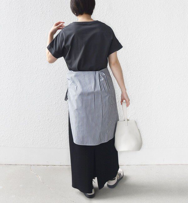 SHIPS for women「【WEB限定】オーガニック コットン ロゴ フレンチスリーブ TEE」|Tシャツ・カットソー|