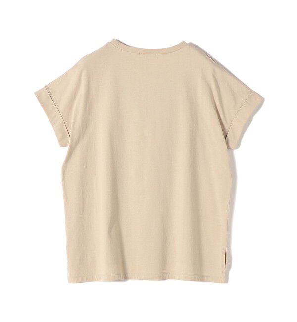 SHIPS for women「【WEB限定】オーガニック コットン ロゴ フレンチスリーブ TEE」|Tシャツ・カットソー|