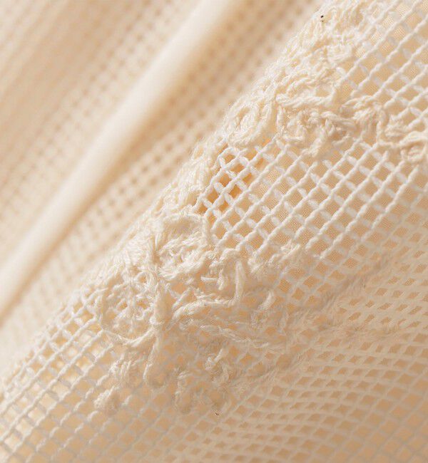 SHIPS any「《予約》SHIPS any:〈洗濯機可能〉メッシュ レース エンブロイダリー Iライン スカート」|タイト|