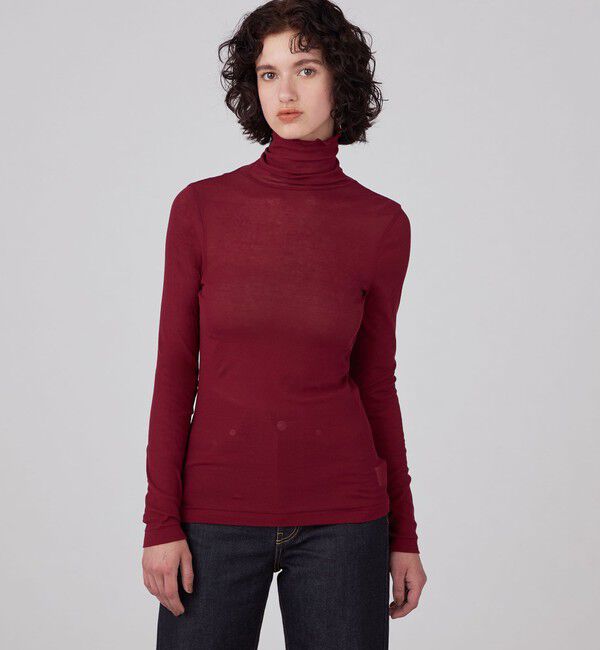 MACPHEE「シアージャージー タートルネックプルオーバー」|Tシャツ・カットソー|